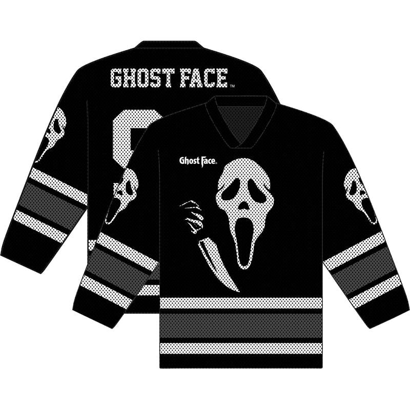 Ghostface Scream Football Jersey, Unisex Jersey, Halloween Gift for Her, Horror Character Scream Movie Jersey